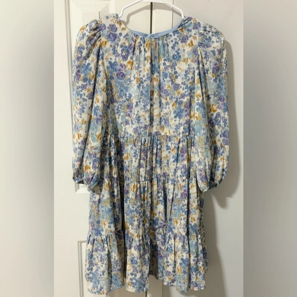 Floral 3/4 Sleeve Dress - Picture 1 of 4
